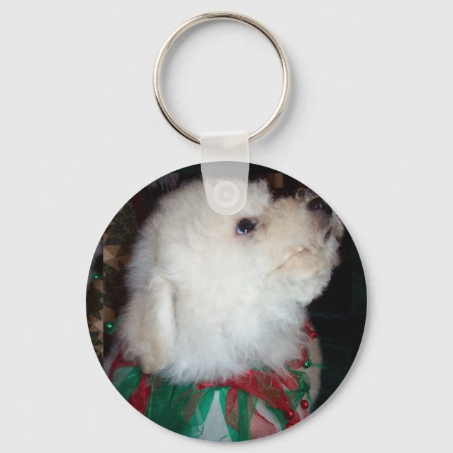 Llavero Bichon Frise Keychain (Anverso)