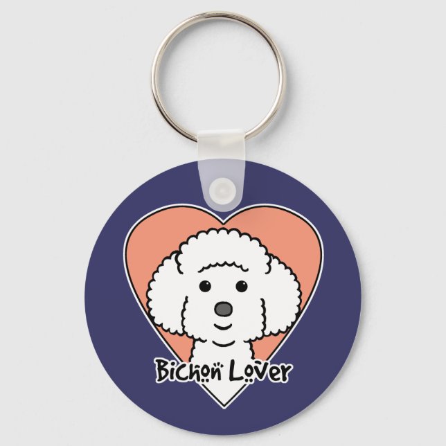 Llavero Bichon Frise Lover (Anverso)