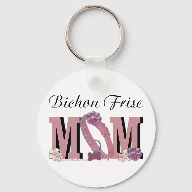 Llavero Bichon Frise MOM (Anverso)