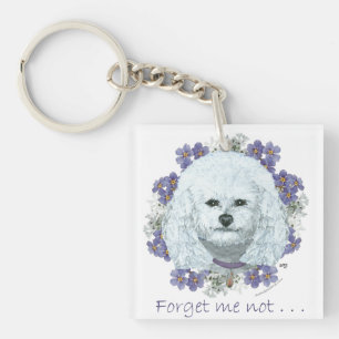 Llavero Bichon Frise - No Me Olvides