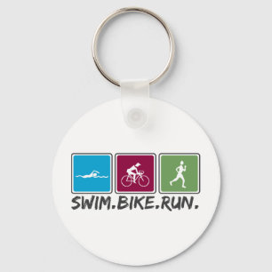 Llavero bici de la nadada funcionada con (triathlon)