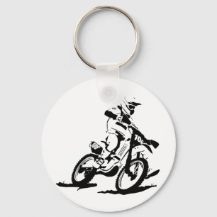 Llavero Bici y jinete simples de Motorcross