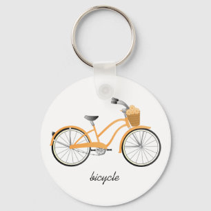 Llavero Bicicleta anaranjada