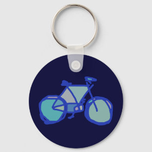 Llavero bicicleta azul