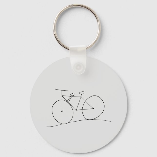 Llavero Bicicleta con cadena de dos asientos (Reverso )