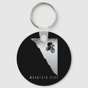Llavero Bicicleta de montaña cuesta abajo vintage Mtb Down