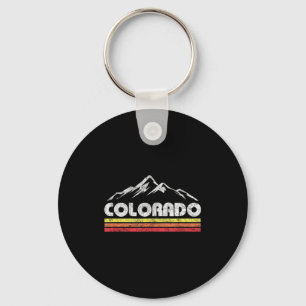 Llavero Bicicleta de montaña retro vintage colorado esquí