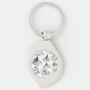 Llavero Bicicleta de rueda alta Penny Farthing