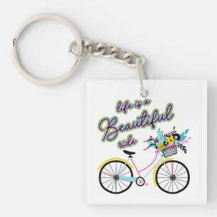 Llavero Bicicleta Encantadora: La vida es un hermoso viaje