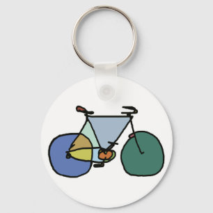 Llavero bicicleta gráfica . ciclismo . tema de la biciclet