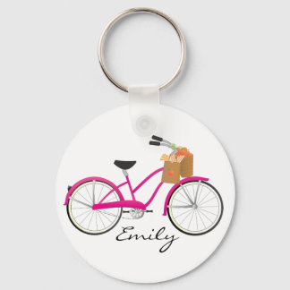 Llavero Bicicleta Hot PInk con Naranjas