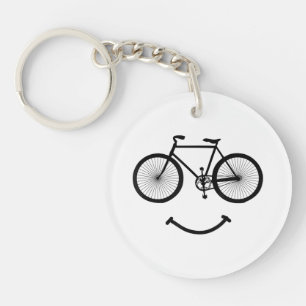 Llavero Bicicleta y sonrisa camiseta ciclismo Tee Shirt Bl