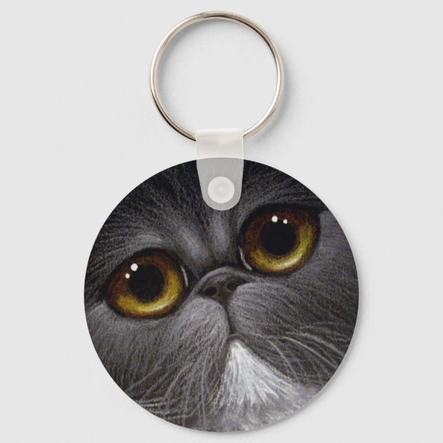 Llavero BICOLOR PERSIAN CAT Keychain (Anverso)