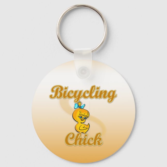 Llavero Bicycling Chick (Anverso)