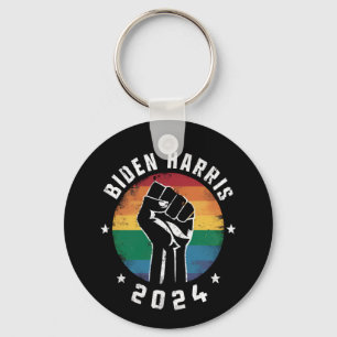 Llavero Biden Harris 2024 LGBT Arcoíris Orgullo Gay Elecci