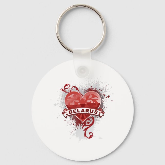 Llavero Bielorrusia del corazón (Anverso)
