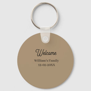 Llavero Bienvenida a casa agregar nombre de familia inaugu