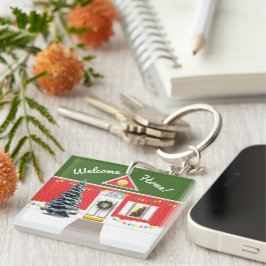 Llavero Bienvenida a Realtor Hogar Vacaciones Nueva Keycha