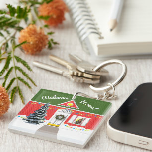 Llavero Bienvenida a Realtor Hogar Vacaciones Nueva Keycha