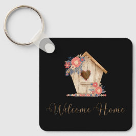 Llavero Bienvenida al reactor de casa personalizado en col