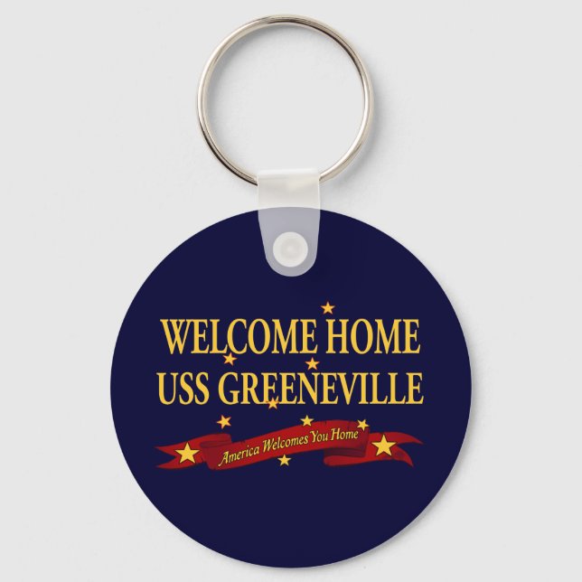 Llavero Bienvenida Hogar USS Greeneville (Anverso)