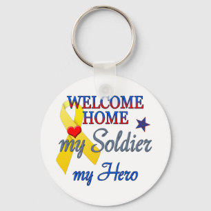 Llavero Bienvenido a casa mi soldado mi héroe
