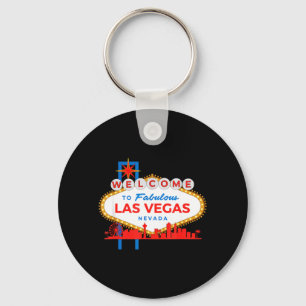 Llavero Bienvenido a Fabuloso icono de señal de Las Vegas 