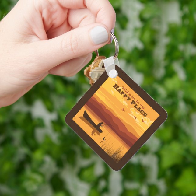 Llavero Bienvenido A Mi Feliz Lugar (Mano)