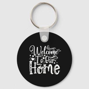 Llavero bienvenido a nuestra casa