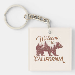 Llavero Bienvenidos a California Bear Forest