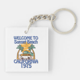 Llavero Bienvenidos a Sunset Beach - Vibes de época