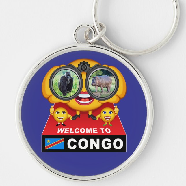 Llavero Bienvenidos al Congo (Frente)