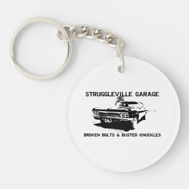 Llavero Bienvenidos al Garaje de Struggleville - Where Bro (Frente)