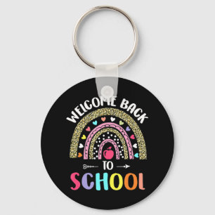 Llavero Bienvenidos De Nuevo Al Arcoiris Escolar Para Los