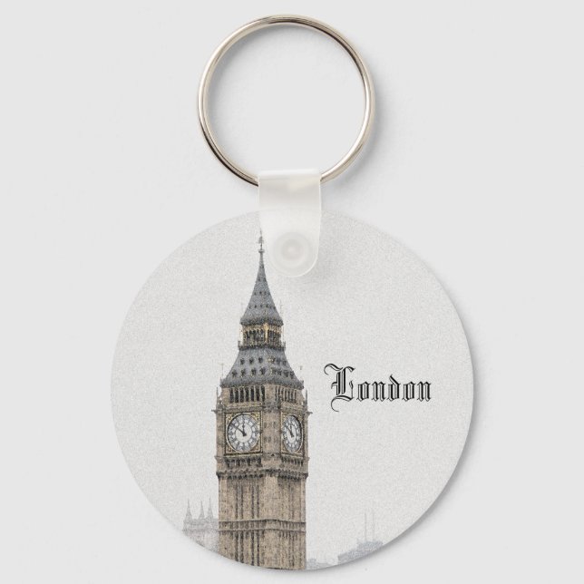Llavero Big Ben London (acuarela) (Anverso)