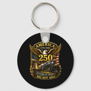 Llavero Big Boy 4014 Tren Usa 250 Aniversario Patriótico