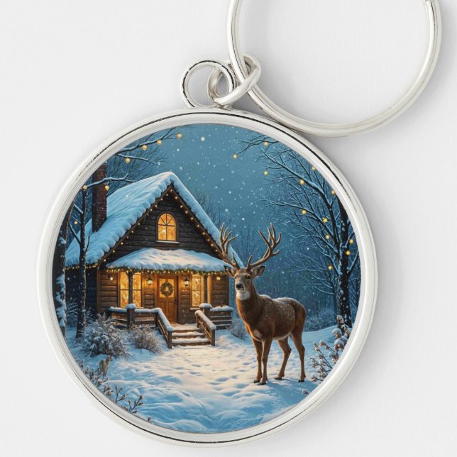 Llavero  Big Buck's Snowy Christmas Visit (Frente)