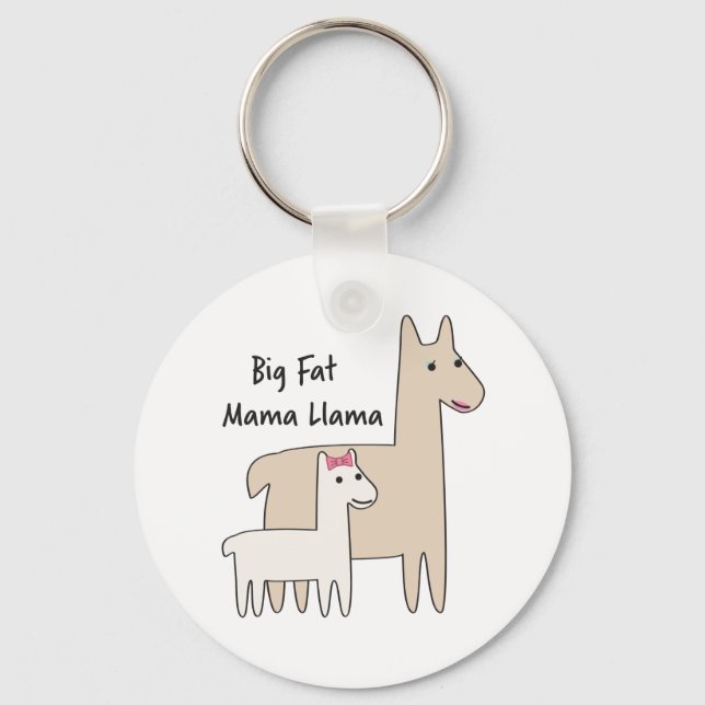 Llavero Big Fat Mama Llama (Anverso)