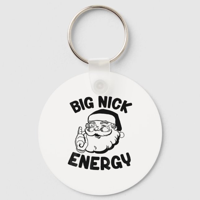 Llavero Big Nick Energy Funny Santa Christmas  (Anverso)
