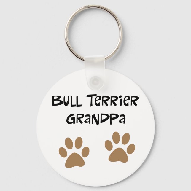 Llavero Big Pawprints Bull Terrier Abuelo (Anverso)