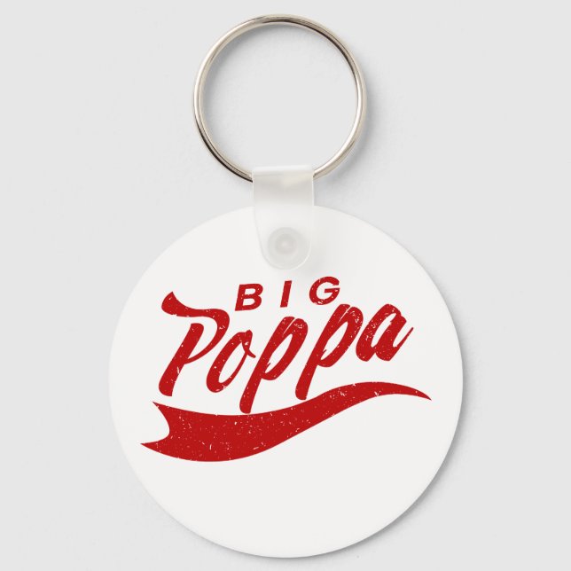 Llavero Big Poppa  Dad Fathers Day Gift (Anverso)