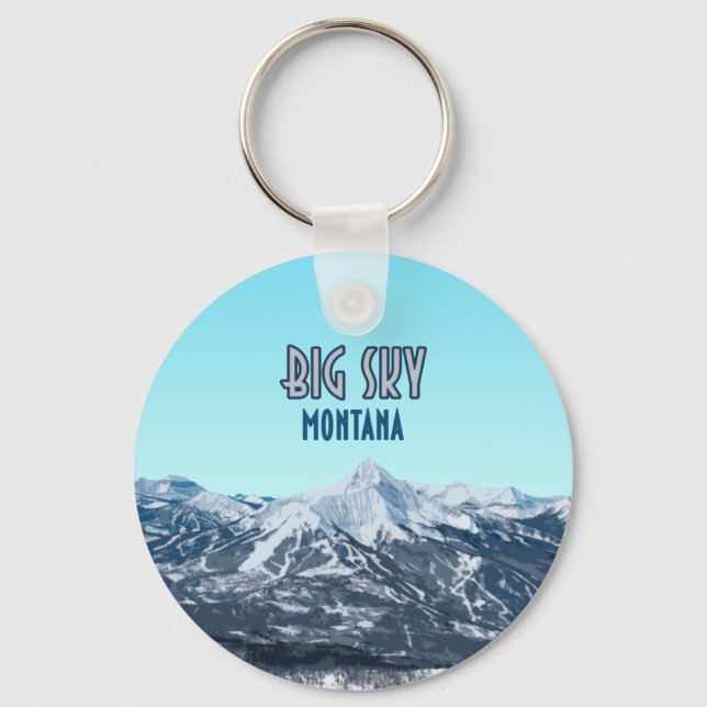 Llavero Big Sky Montana Vintage (Anverso)
