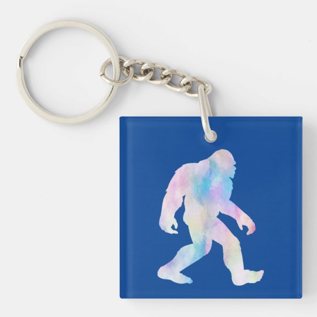 Llavero Bigfoot acuarela (Frente)