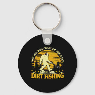 Llavero Bigfoot Búsqueda de Metal Divertida de Pesca de Ba