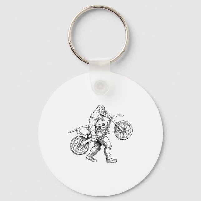 Llavero Bigfoot Dirt Bike Sasquatch Biker  (Anverso)