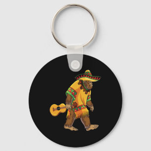 Llavero Bigfoot El Squatcho Cinco De Mayo Mexican Poncho S