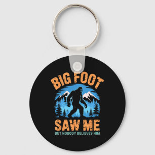 Llavero Bigfoot Me Vio Divertido Sasquatch Retro Gran Pie