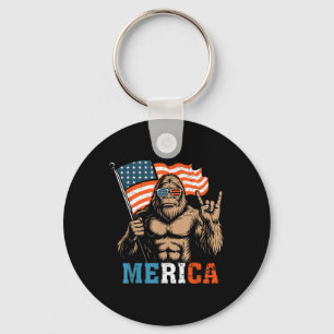 Llavero Bigfoot Merica Roca Usa Bandera Patriótica 4 De Ju
