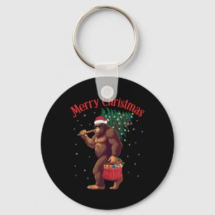 Llavero Bigfoot Merry Christmas Tree Encende Sasquatch Xma