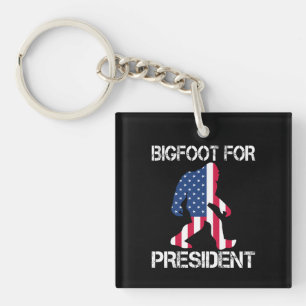Llavero Bigfoot Para Presidente Bigfoot Divertido